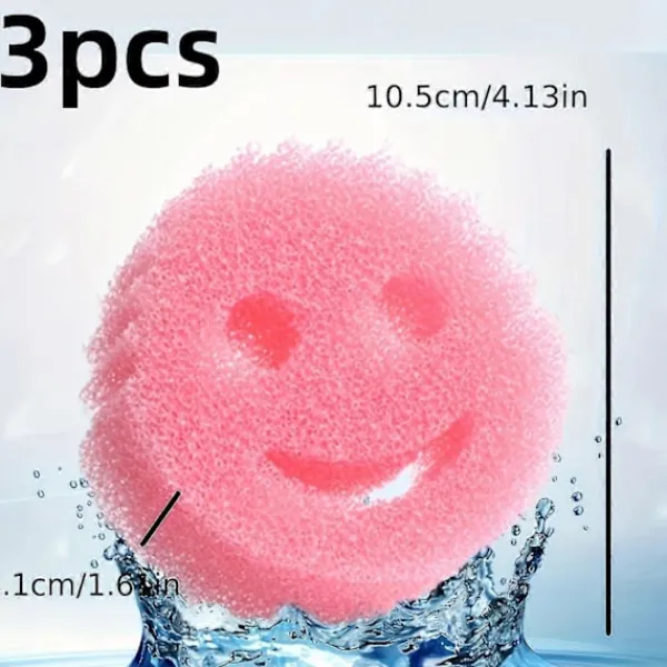 FMYSJ Svampar & Dukar-Scrub Daddy & Scrub Mommy Dubbelsidig Svampset - Ergonomisk, Repfri Rengöring För Kök, Badrum & Mer - Polyuretan, Säker På Flera Ytor (FMY) 3pcs | Fyndiq