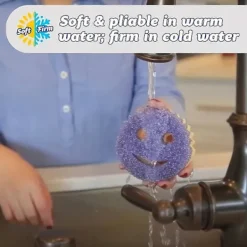 FMYSJ Svampar & Dukar-Scrub Daddy & Scrub Mommy Dubbelsidig Svampset - Ergonomisk, Repfri Rengöring För Kök, Badrum & Mer - Polyuretan, Säker På Flera Ytor (FMY) 3pcs | Fyndiq