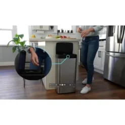 Hommy Soptunnor-Sensor Sopkorg Automatisk Beröringsfri Kök Sopkorg