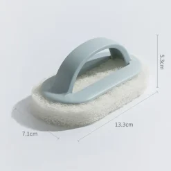 Svampar & Dukar-Set med 3 (2 orange + 1 blå) svamp tork kök borste disk borste pottvätt rengöringsborste dekontaminering vägg bad kakel borste svamp block