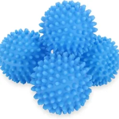 Torktumlare-Set med 4 blå torktumlare bollar, återanvändbara torktumlare mjukgörare bollar för tvättmaskin