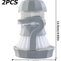 Rengöringsmedel-Set med 2 diskborstar med diskmedelsbehållare: Köksaccessoarer Rengöringsborste Integrerad hållare Rengöringsborste med tryckfunktion Cl