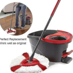 Städmoppar-Set med 4 Ersättningshuvuden för Vileda 2-i-1 Mopp, O-, Easywring och Clean Turbo