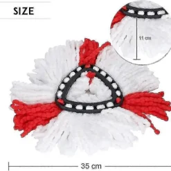 Städmoppar-Set med 4 Ersättningshuvuden för Vileda 2-i-1 Mopp, O-, Easywring och Clean Turbo