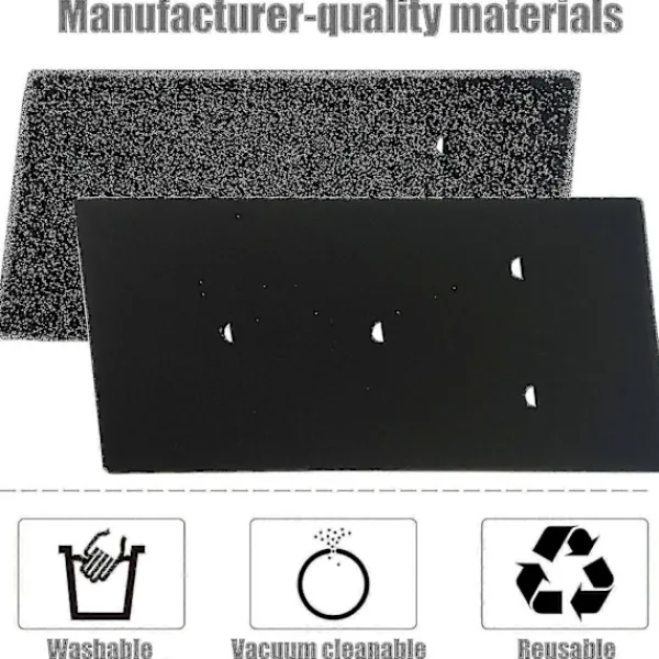 FMYSJ Torktumlare-Set med 4 filter för Bauknecht, Privileg, Whirlpool torktumlare med värmepump - Svampfiltermattor (FMY)