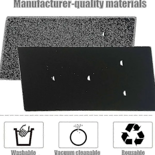 FMYSJ Torktumlare-Set med 4 filter för Bauknecht, Privileg, Whirlpool torktumlare med värmepump - Svampfiltermattor g2024174332 (FMY)