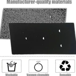 Torktumlare-Set med 4 filter för Bauknecht, Privileg, Whirlpool torktumlare värmepump - Svampfiltermattor