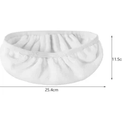 Städmoppar-Set med 10 golvmoppar, golvdukar, återanvändbara och tvättbara, moppöverdrag för optimal glidning, våt eller torr användning (vit fiber, 25,4 x 11,5 cm) | Fyndiq