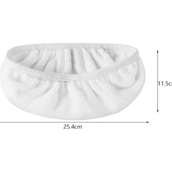 Städmoppar-Set med 10 golvmoppar, golvdukar, återanvändbara och tvättbara, moppöverdrag för optimal glidning, våt eller torr användning (vit fiber, 25,4 x 11,5 cm) | Fyndiq