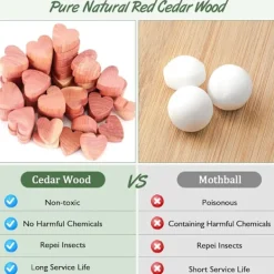 Skadedjur & Insekter-Set med 100 malavvisande cederträ, anti-malmedel för textilier