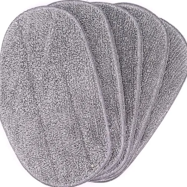 Städmoppar-Set med 5 Mikrofiber Ersättningsdynor för Leifheit CleanTenso Stea