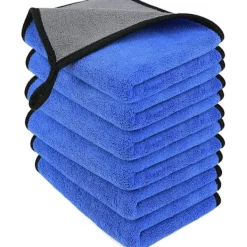 Svampar & Dukar-Set med 6 Mikrofiber Rengöringsdukar för Bil tvätt, Hem