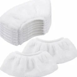 Städmoppar-Set med 8 mikrofiberöverdrag för Kärcher, trasor för handmunstycke till ångtvättar SC 1, 2, 3, 4, 5