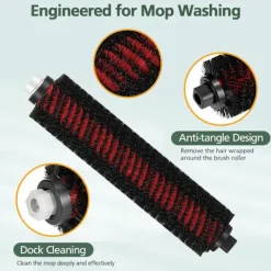 Dammsugare & Tillbehör-Set med 2 rengöringsborstar för Roborock S7 / S7 Pro Ultra / S7 MaxV Ultra, reservdelar för rengöringsborste för Roborock S8 Pro Ultra / G10s