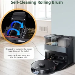 Dammsugare & Tillbehör-Set med 2 rengöringsborstar för Roborock S7 / S7 Pro Ultra / S7 MaxV Ultra, reservdelar för rengöringsborste för Roborock S8 Pro Ultra / G10s