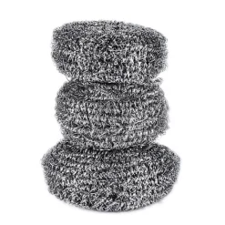 Svampar & Dukar-Set med 3 rostfria rengöringssvampar i rostfritt stål