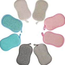 DAO Svampar & Dukar-Set med 8 Tvättbara Antibakteriella Mikrofiber Återanvändbara Svampar db