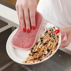 Svampar & Dukar-Set med 8 tvättbara disktrasor i mikrofiber, perfekta för non-stick pannor