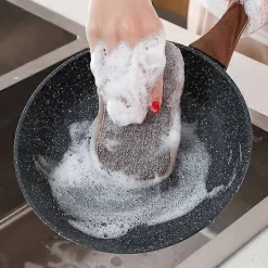 Svampar & Dukar-Set med 8 tvättbara mikrofibersvampar, perfekta för nonstick-ytor