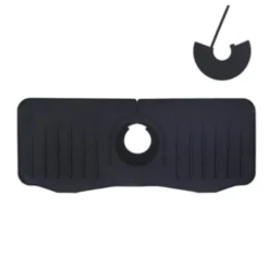 Hommy Svampar & Dukar-Silikon Kran Matta Kök För diskbänk svamp avlopp ställ justerbar vask matta kran stänk fångare badrum