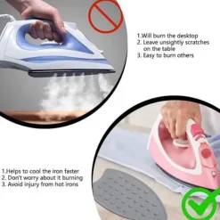 Generic Strykjärn-Silikon Strykjärnsunderlägg, Silikon Strykjärnsmatta, Stryknät, Portabel Silikon Strykmatta