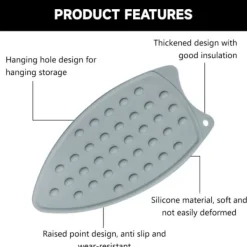 Generic Strykjärn-Silikon Strykjärnsunderlägg, Silikon Strykjärnsmatta, Stryknät, Portabel Silikon Strykmatta