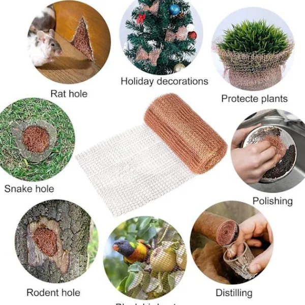 Skadedjur & Insekter-Säkert skydd med rostfritt kopparnät 3M