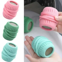 LBSS Tvättillbehör-Sköljmedel Ball Dispenser Återanvändbar mjuka kläder Tvättbollar för tvättmaskin