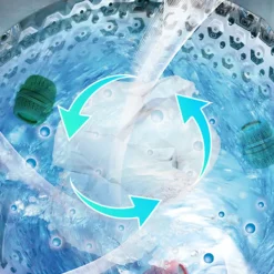 LBSS Tvättillbehör-Sköljmedel Ball Dispenser Återanvändbar mjuka kläder Tvättbollar för tvättmaskin