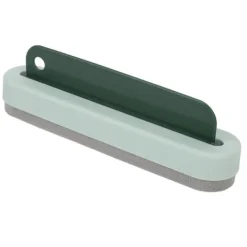 Woosien Fönsterrengöring-Skrapa Rengöringsborste Set 2 i 1 Multifunktionell Glas för Tvättbord Badkar Spegel Grön