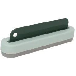 Woosien Fönsterrengöring-Skrapa Rengöringsborste Set 2 i 1 Multifunktionell Glas för Tvättbord Badkar Spegel Grön