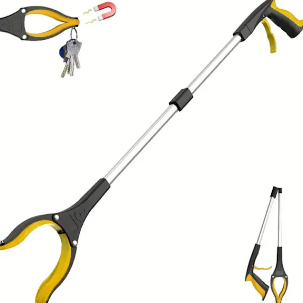 Soptunnor-Skräpplockare, KY-Tech 81 cm skräpplockare för vuxna, hopfällbar gripare med magnet, hjälpmedel för funktionshindrade