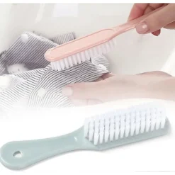 Rengöringsmedel-Skrubbborste för hushållet med bekvämt grepp, tvättborste för skor, kläder, sneakers, portabel, mjuk rengöring[CO]