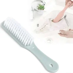 Rengöringsmedel-Skrubbborste för hushållet med bekvämt grepp, tvättborste för skor, kläder, sneakers, portabel, mjuk rengöring[CO]