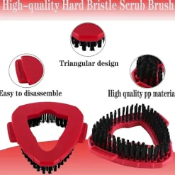 Städmoppar-Skrubbborste Kompatibel med O Cedar Spin Mop 1 Tank System, Triangelformad Golvskrubber Mopp Ersättningshuvud Bas För Easy Wring Mikrofiber Spin Mop | Fyndiq