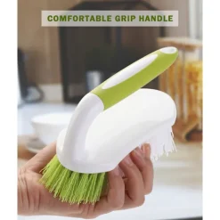 Städmoppar-Skrubbborste, kraftiga skrubbborstar med bekvämt grepp för dusch, badrum, diskho, kök, golvrengöring, 3 st