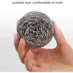 Svampar & Dukar-Skrubbsvamp i rostfritt stål, Skursvamp - 12 st i förpackningen