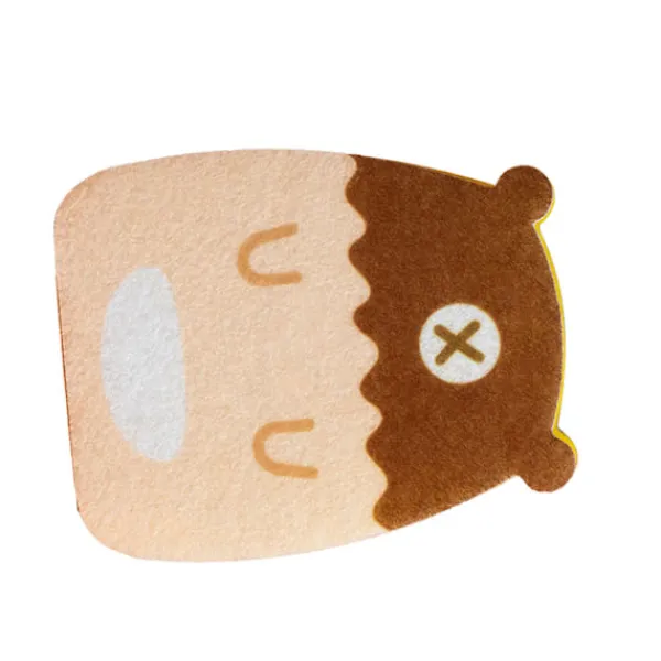 Svampar & Dukar-Skrubbsvamp Rengöringssvamp Dubbelsidig Cartoon Design Mångsidig Köksvamp för Stekpannor Dsih Krukor Björnen