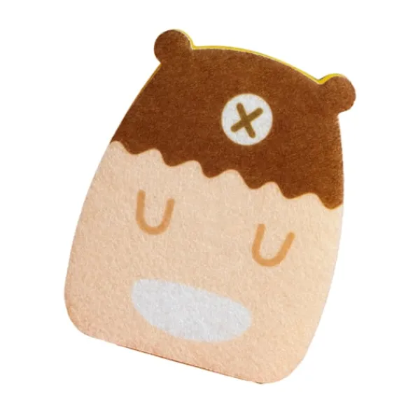 Svampar & Dukar-Skrubbsvamp Rengöringssvamp Dubbelsidig Cartoon Design Mångsidig Köksvamp för Stekpannor Dsih Krukor Björnen