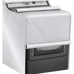 Tvättmaskiner-Skyddande överdrag för tvättmaskin och torktumlare med dragkedja, hållbart och lätt att använda