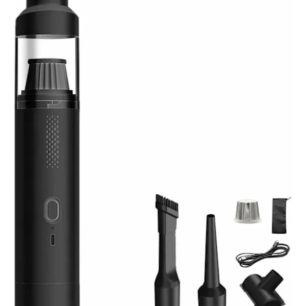 Dammsugare & Tillbehör-Sladdlös bildammsugare, 4-i-1 mini portabel dammsugare, hög effekt 19000Pa, svart sladdlös handdammsugare