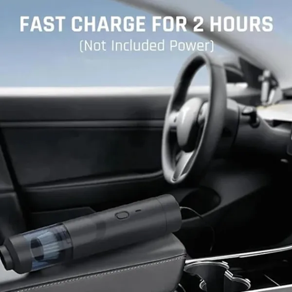 Dammsugare & Tillbehör-Sladdlös bildammsugare, 4-i-1 mini portabel dammsugare, hög effekt 19000Pa, svart sladdlös handdammsugare