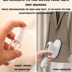 Strykjärn-Sladdlös Handhållen Mini Strykjärn - Portabelt och hopfällbart stryksystem med 90° roterande stryksula och litiumbatteri (ingen kontakt krävs), vit. | Fyndiq