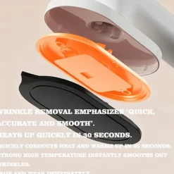 Strykjärn-Sladdlös Handhållen Mini Strykjärn - Portabelt och hopfällbart stryksystem med 90° roterande stryksula och litiumbatteri (ingen kontakt krävs), vit. | Fyndiq