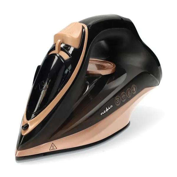 Nedis Strykjärn-Sladdlöst ångstrykjärn, 2200W, keramisk stryksula, 260 ml tank