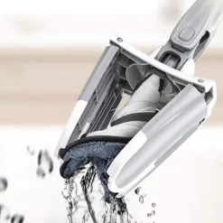 B2X Städmoppar-Smart Mikrofibermopp: Enkel Vridning, 360° Rörligt Huvud