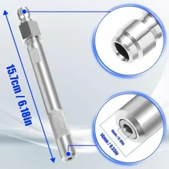 unbranded Högtryckstvättar-Snabbkopplande Munstycke Högtryckstvätt Tillbehör Rostfritt Stål Textur