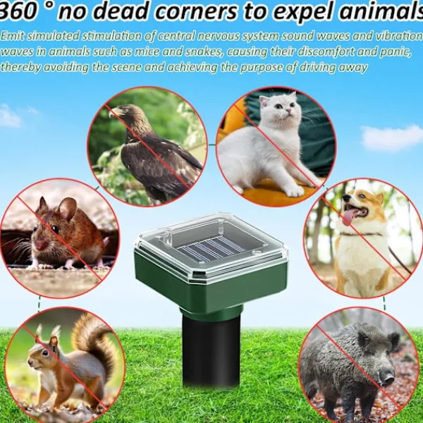 Skadedjur & Insekter-Solcellsbaserad mullvadsavvisare 4-pack