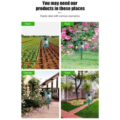 INF Skadedjur & Insekter-Solcellsdriven skadedjursskrämma med ultraljud, rörelsesensor och ljud