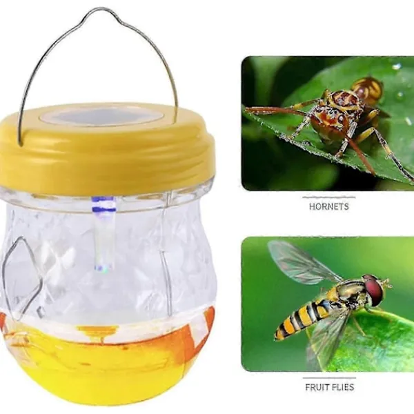 Skadedjur & Insekter-Soldriven fälla för utomhusbruk mot getingar, bålgetingar, fruktflugor och bin